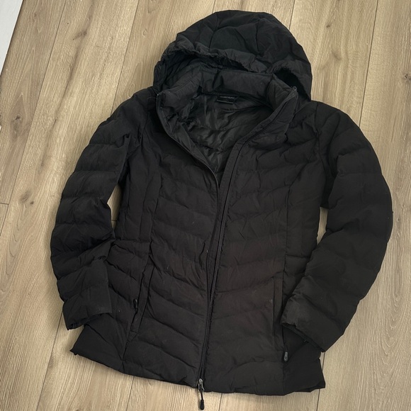 32 Degrees Black Hooded Puffer Jacket - Picture 1 of 2